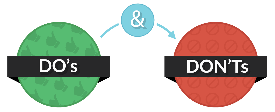 Don t picture. Do`s don`TS. Dos and don TS. List of dos and don'TS. Do картинка.